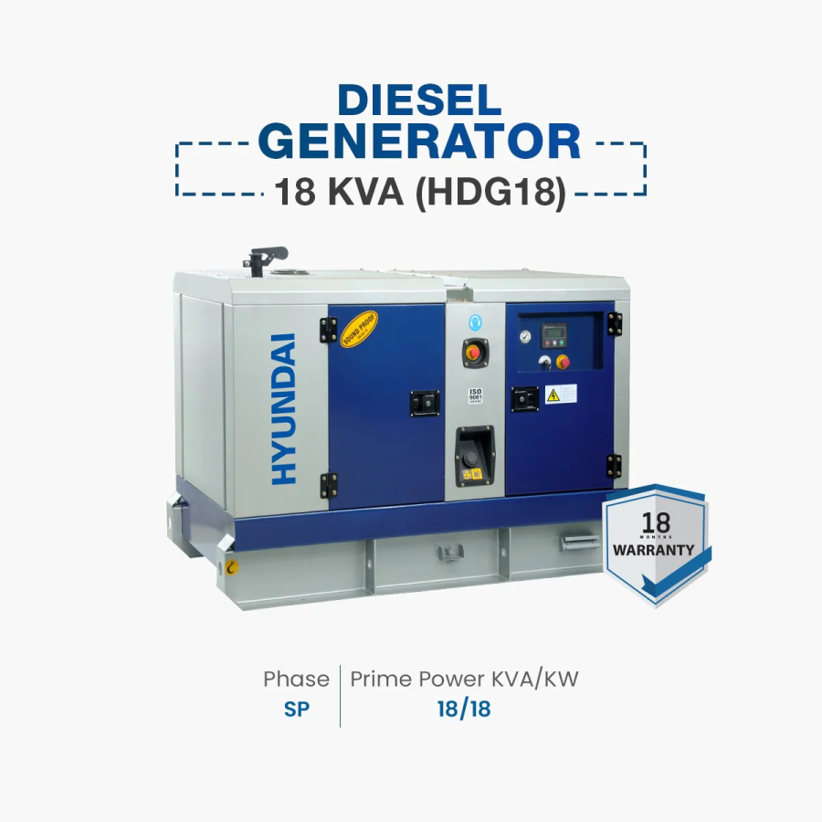 Hyundai Diesel Generator 18KVA